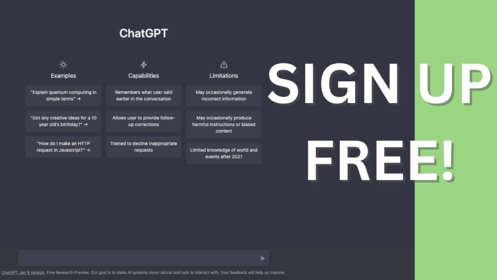 how do i open a free chatgpt account